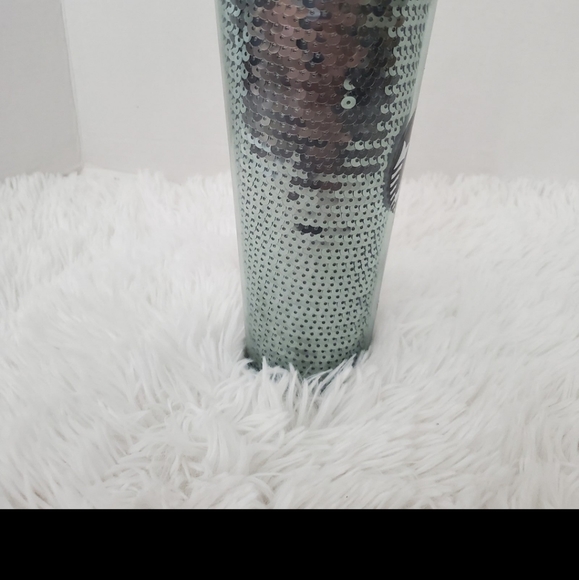Starbucks Pair Tall 24oz Tumblers Sequin Mermaid Green Kaleidoscope Purp… - Picture 4 of 10